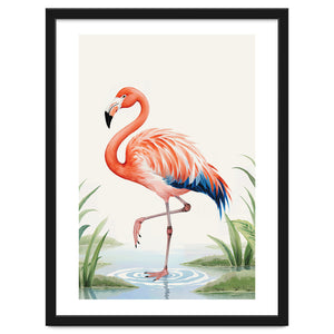 Flamingo Watercolor Illustration by neeteshdsgn