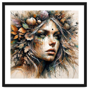 Harvest Crown Druid Woman Portrait by Chromatic Fusion Studio
