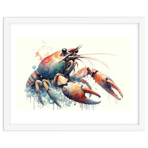 Colorful Lobster Watercolor by Chromatic Fusion Studio