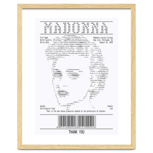 Receipt Art Madonna by Doa Project
