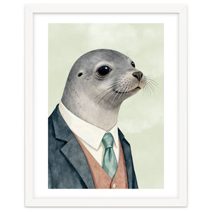 Seal Animal In A Suit by neeteshdsgn