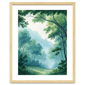 Misty Forest Canopy by artistic