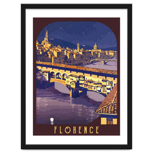 Florence At Night, The Bridge by Hermes