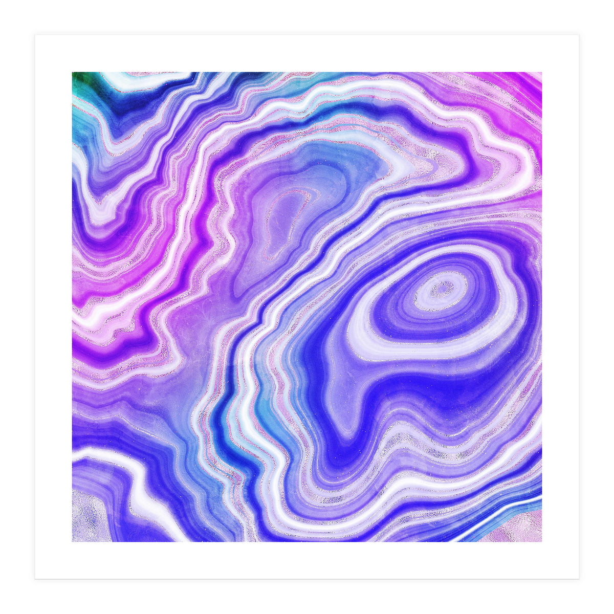 Neon Agate Texture 06 (Print Only)