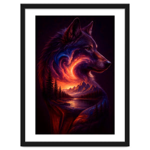 The Nebula Guardian Wolf of the Mountains by Agus Creative