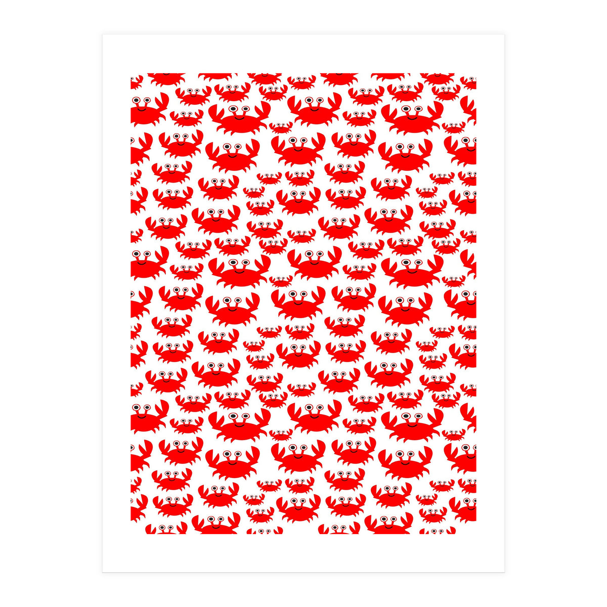 Red Crab Pattern (Print Only)