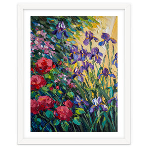 Expressive Heavy Impasto Floral Oil Painting by artistic