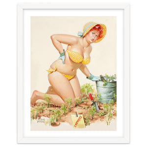 Beautiful Chubby Girl In The Garden by Hermes