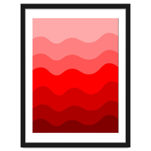 Red gradient design by Baobab print store