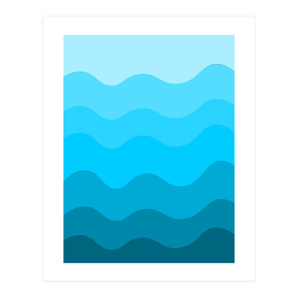 Blue gradient design (Print Only)