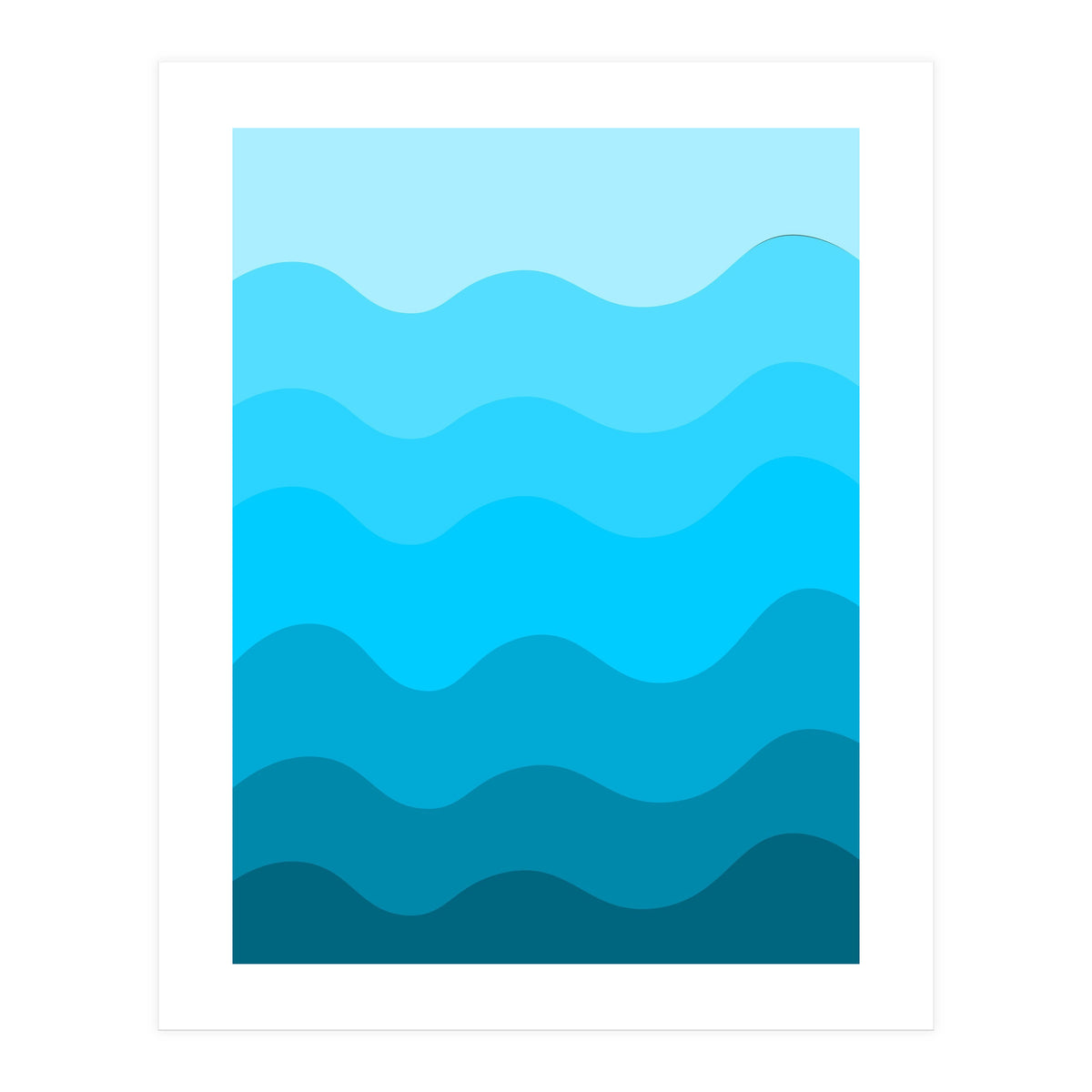 Blue gradient design (Print Only)