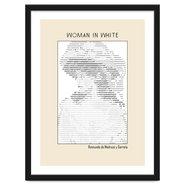 Woman In White – Raimundo De Madrazo Y Garreta (ascii Art)