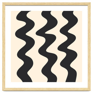 Squiggly Lines - monochrome by Wackapacka