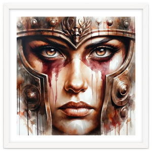 Iron Helm Warrior Queen by Chromatic Fusion Studio