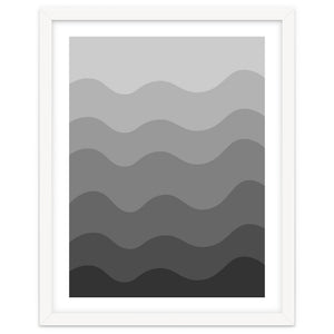 Grey gradient design by Baobab print store