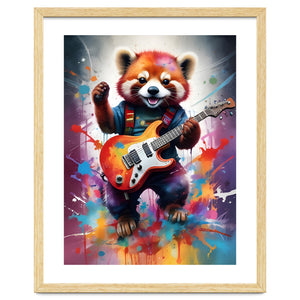 Red Panda Plays Guitar Music by MakArena