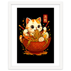 Ramen Cute Cat by Jeff Creative