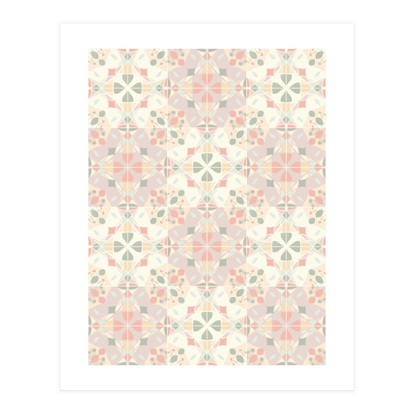 Stained Glass Pastels Tiles (Print Only)