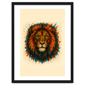 Lion Animal Watercolor by Agus Creative
