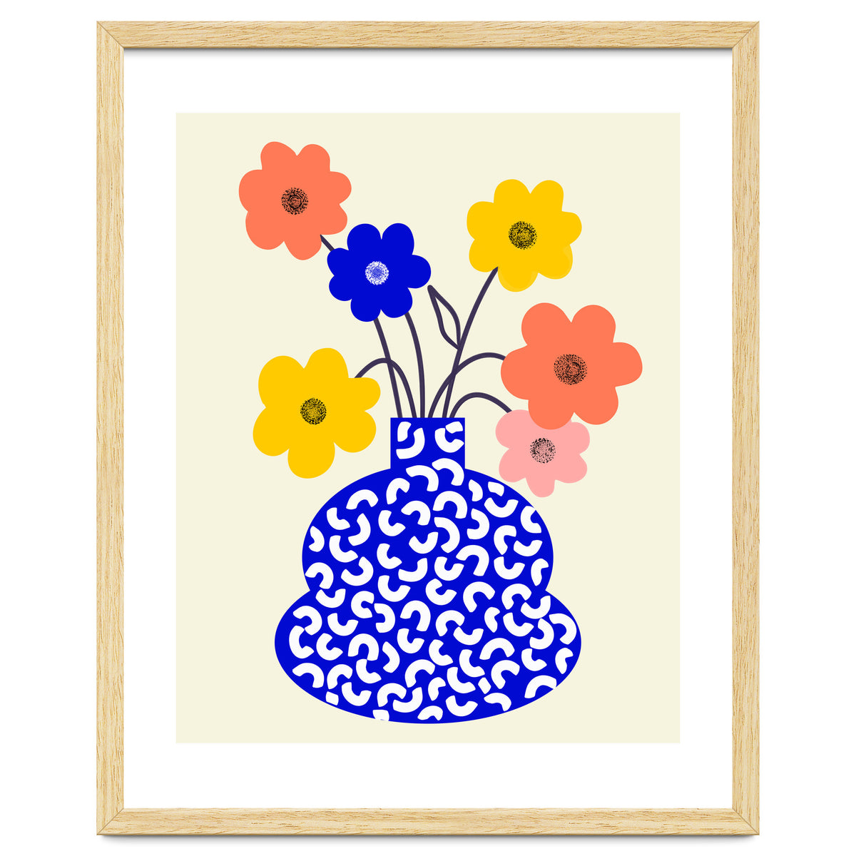 Inheritance, Flower Pot Botanical Floral, Eclectic Bohemian Concept Pop Of Color, Dopamine Positivity Plants Nature Heredity Contemporary
