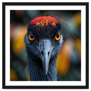 Close Up Of A Strikingly Beautiful Bird Face by Rizwana Khan