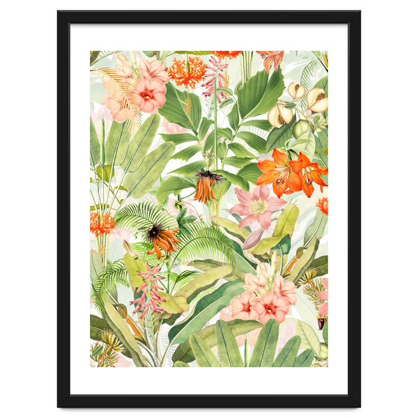 Luxurious Botanical Flower Jungle