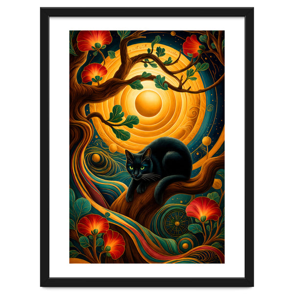 Black Cat Retro Contemporer