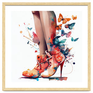 Butterfly Heels Splash by Chromatic Fusion Studio