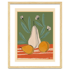 Abstract Pear Still Life by Branka Kodžoman