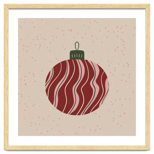 Christmas Globe with swirls by Wackapacka