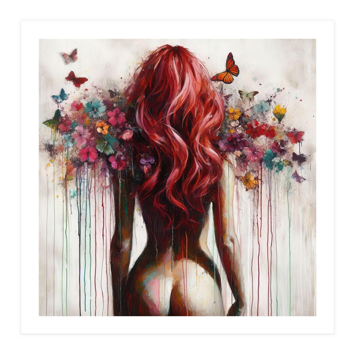 Scarlet Butterfly Back (Print Only)