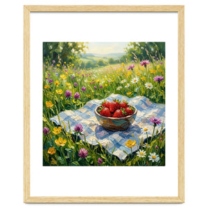Summer Strawberries in the Meadow by Az