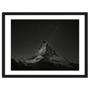 Matterhorn Switzerland Starry Night Mountain Photography by neeteshdsgn