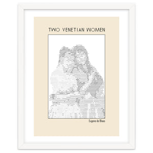 Two Venetian Women – Eugene de Blaas (ascii art) by Doa Project