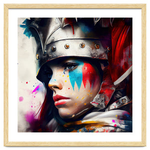 Powerful Medieval Warrior Woman #1 by Chromatic Fusion Studio