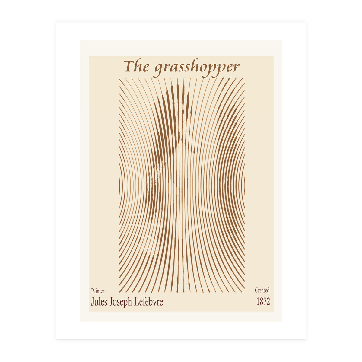 The Grasshopper – Jules Joseph Lefebvre (1872) (Print Only)