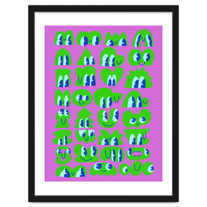 green creature by rubber pencil