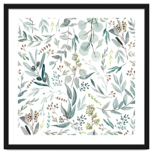 Eucalyptus Leaves Botanical Pattern by Anis illustration