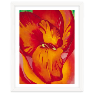 Georgia O’Keeffe – Canna Red and Orange (1926) | Vibrant Modernist Floral Painting in Bold Organic Forms by TimelessArtworks