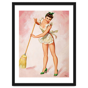 Sexy Pinup Mate On The Work by Hermes