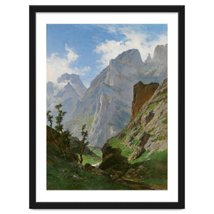 Carlos de Haes / 'Mancorbo Canal in Picos de Europa', 1876, Spanish School. by Album