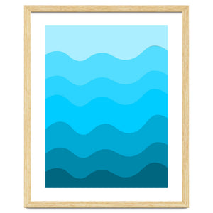 Blue gradient design by Baobab print store