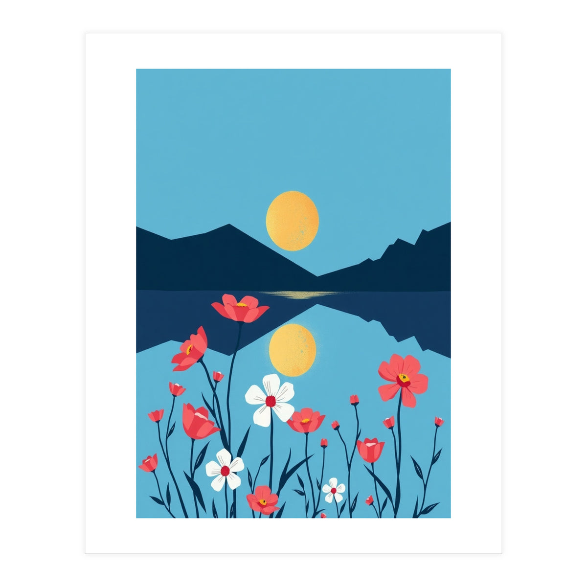 Sun And Flower (Print Only)