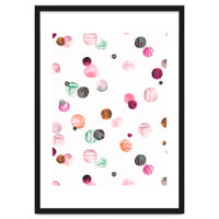 Polka Dots Watercolor Minimal Pink