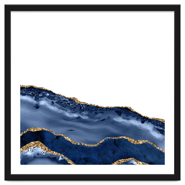 Navy & Gold Agate Texture 20
