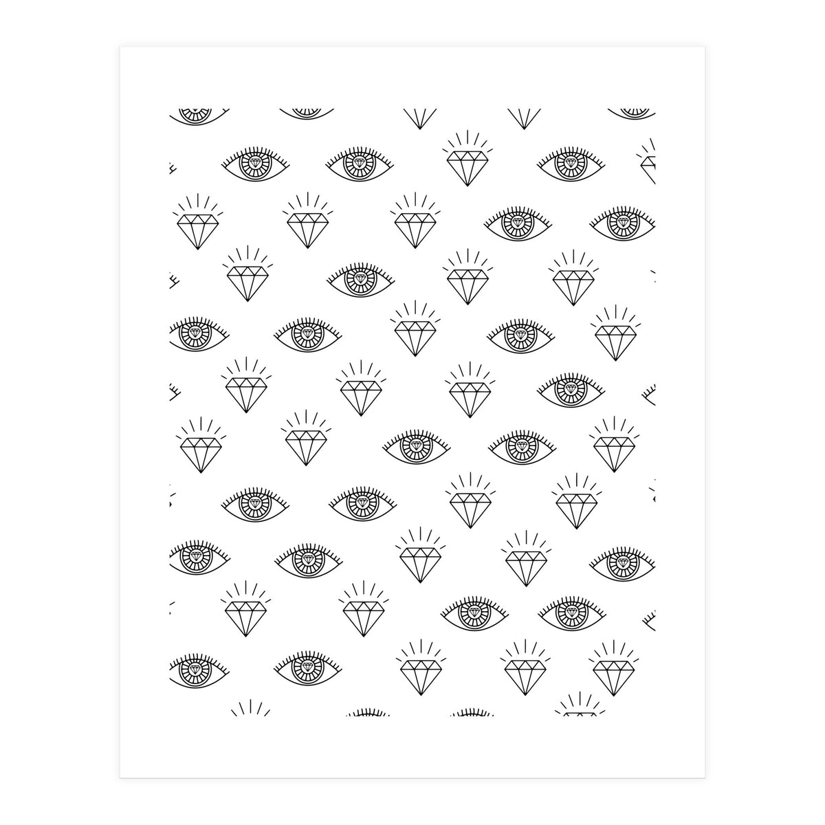 Diamond Eyes #society6 #decor #buyart (Print Only)