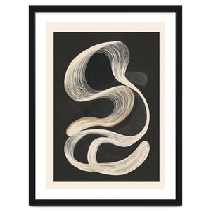 Monochrome Flow Abstract Line Movement by Branka Kodžoman