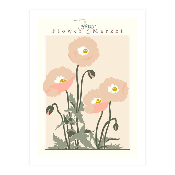 Flower Market Tokyo Poppy (Print Only)