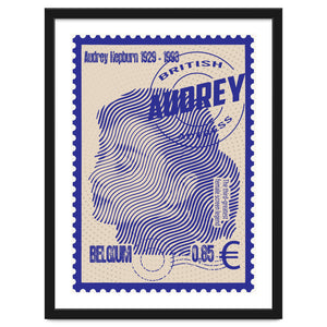 Audrey Hepburn Stamps Art by Doa Project