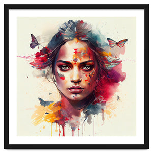Festival Butterflies Hindu Portrait by Chromatic Fusion Studio